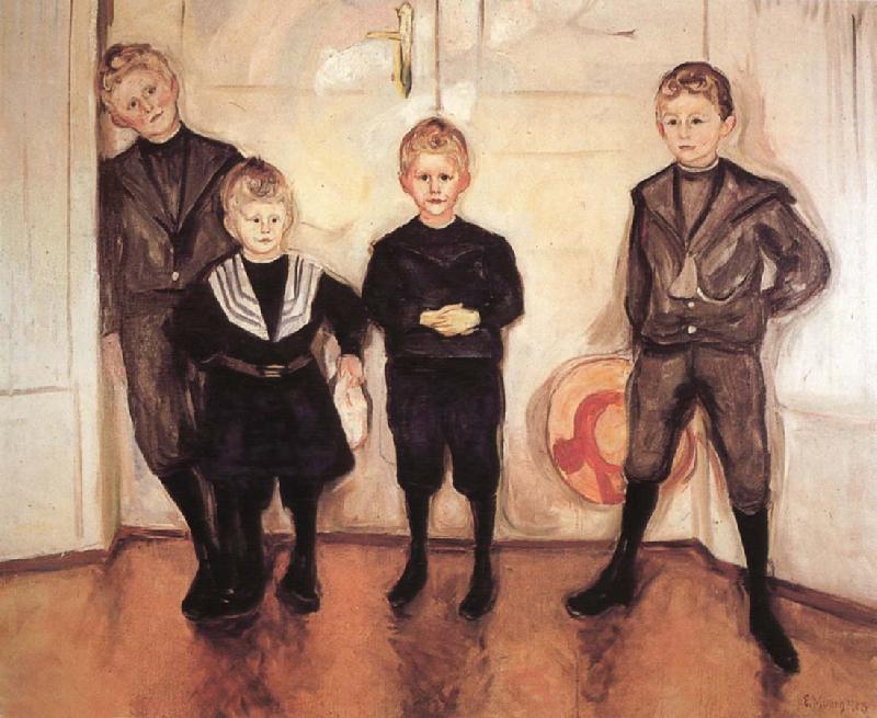 Edvard Munch Doctor Lide-s Children oil painting image